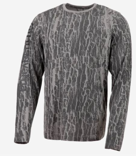 T-shirt L Xplorer Ls Bark Camo